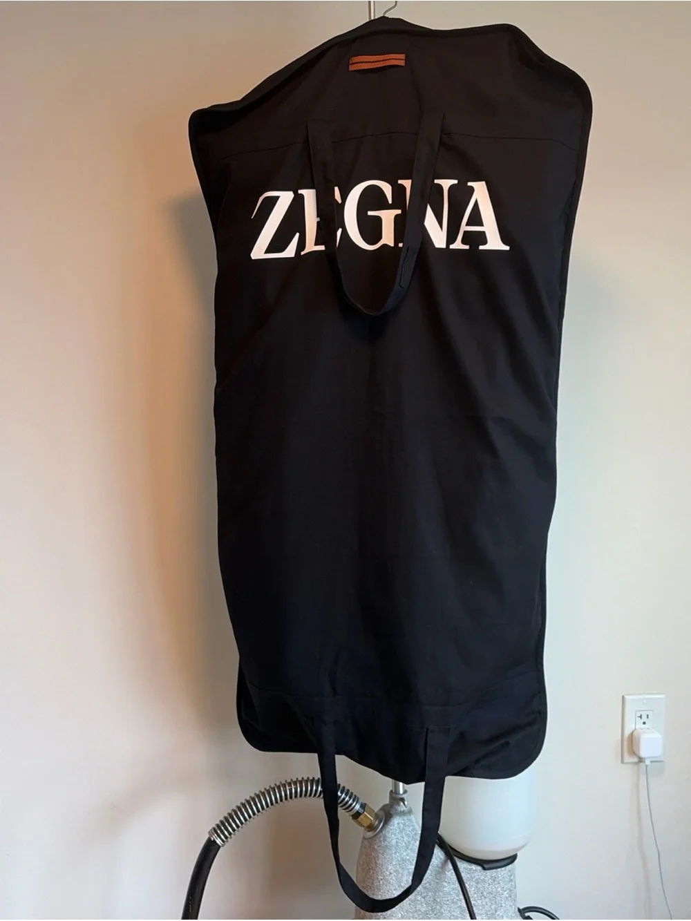 New Zegna Black Zippered Garment Bag